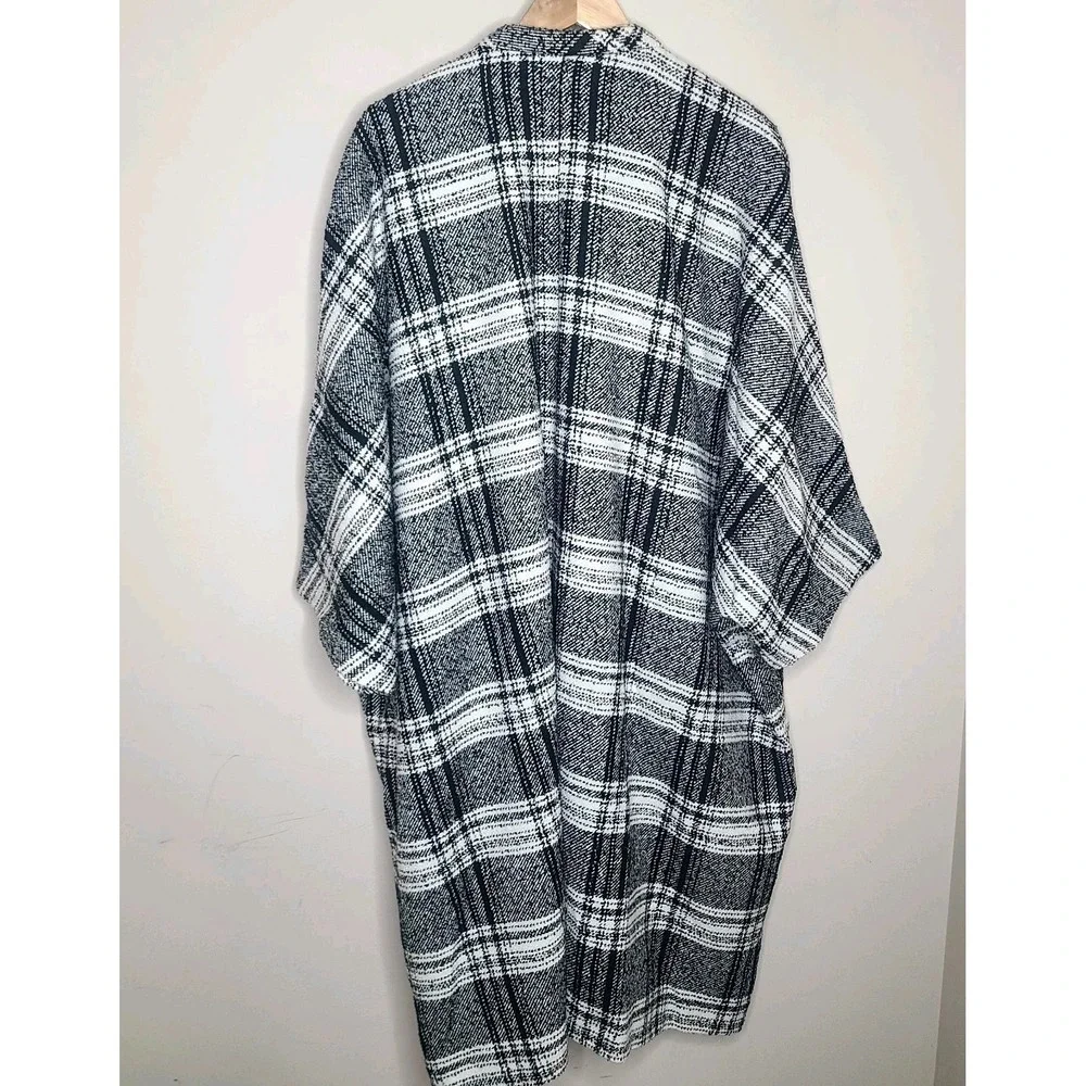 Baum Und Pferdgarten Darling Black White Plaid Oversized Coat 38 Scandi Style